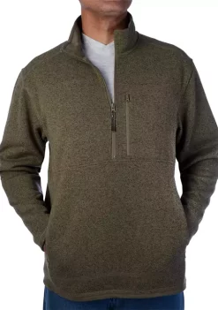 Smith's Workwear Men's Zip Sweater Fleece Pullover -Bazaar stoe Belk 1008