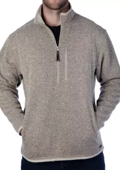 Smith's Workwear Men's Zip Sweater Fleece Pullover -Bazaar stoe Belk 1010