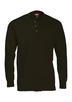 Smith's Workwear Long Sleeve Pocket Gusset Henley -Bazaar stoe Belk 1022