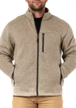 Smith's Workwear Sherpa Lined Sweater Fleece Jacket -Bazaar stoe Belk 1036