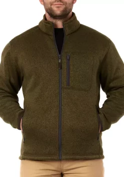 Smith's Workwear Sherpa Lined Sweater Fleece Jacket -Bazaar stoe Belk 1037