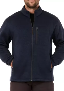 Smith's Workwear Sherpa Lined Sweater Fleece Jacket -Bazaar stoe Belk 1039