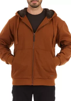 Smith's Workwear Sherpa-Lined Fleece Zip Jacket -Bazaar stoe Belk 1043