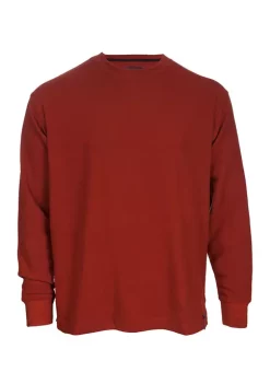 Smith's Workwear Men's Extended Tail Thermal Knit Crew Pullover -Bazaar stoe Belk 1055
