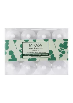 Bazaar Mikasa Set of 12 Floating LED Plastic Tealights -Bazaar stoe Belk 106