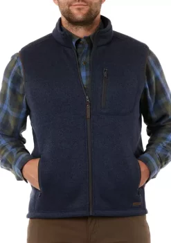 Smith's Workwear Sherpa Lined Sweater Fleece Vest 15 Smith's Workwear Sherpa Lined Sweater Fleece Vest -Bazaar stoe Belk 1061