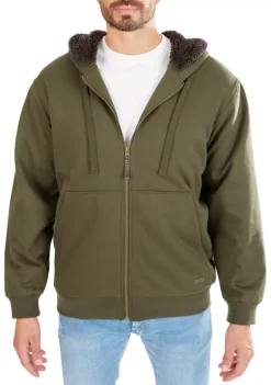 Smith's Workwear Sherpa-Lined Fleece Zip Jacket