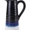 Bazaar Elements 12-Inch Ceramic Pitcher Vase, Blue/White -Bazaar stoe Belk 107