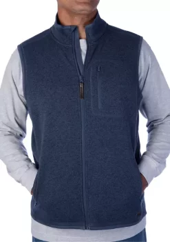 Smith's Workwear Full Zip Fleece Sweater Vest -Bazaar stoe Belk 1083