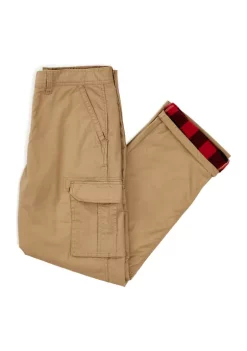 Smith's Workwear Print Fleece Lined Cargo Canvas Pants -Bazaar stoe Belk 1089