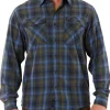 Smith's Workwear Plaid Two-Pocket Flannel Shirt -Bazaar stoe Belk 1108