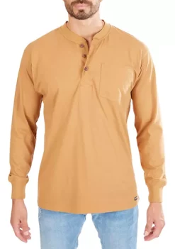 Smith's Workwear Long Sleeve Pocket Gusset Henley