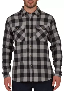 Smith's Workwear Buffalo Two-Pocket Flannel Shirt -Bazaar stoe Belk 1145