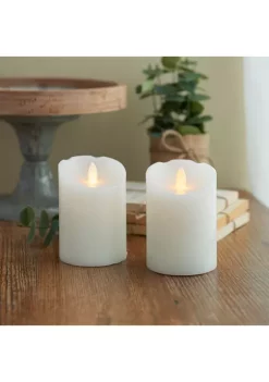 Bazaar White Realistic Candles - Set of 2 -Bazaar stoe Belk 115