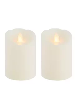 Bazaar White Realistic Candles - Set of 2 -Bazaar stoe Belk 116