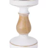 Bazaar Elements White Natural Wood Candleholder -Bazaar stoe Belk 118