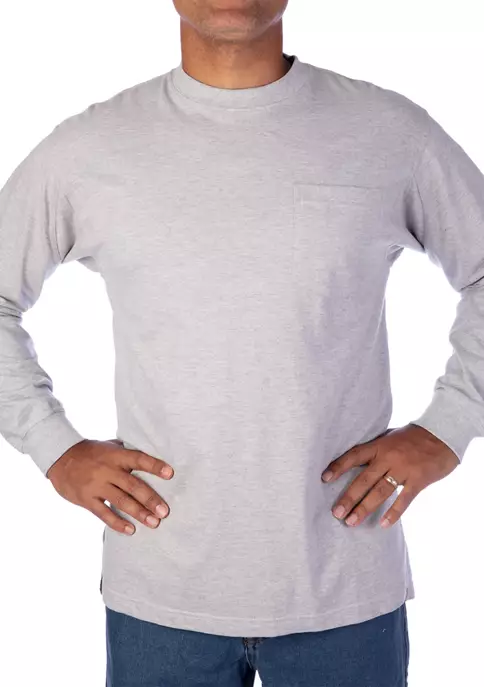 Smith's Workwear Long Sleeve Extended Tail Crewneck Tee 4 Smith's Workwear Long Sleeve Extended Tail Crewneck Tee - Image 2