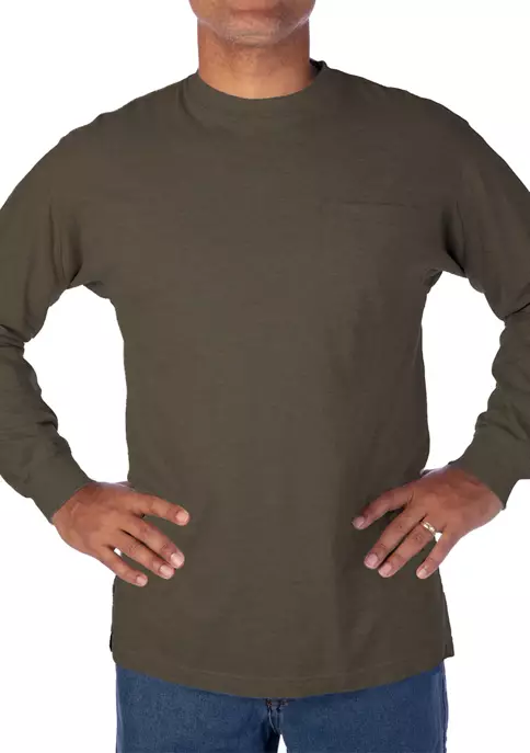 Smith's Workwear Long Sleeve Extended Tail Crewneck Tee 5 Smith's Workwear Long Sleeve Extended Tail Crewneck Tee - Image 3