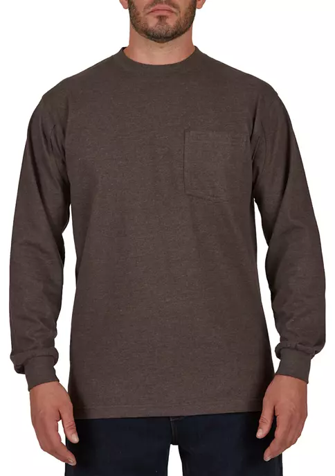 Smith's Workwear Long Sleeve Extended Tail Crewneck Tee 6 Smith's Workwear Long Sleeve Extended Tail Crewneck Tee - Image 4