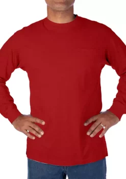 Smith's Workwear Long Sleeve Extended Tail Crewneck Tee 13 Smith's Workwear Long Sleeve Extended Tail Crewneck Tee -Bazaar stoe Belk 1186