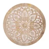 Bazaar Medallion Design Carved Wood 9 Inch Trivet -Bazaar stoe Belk 174