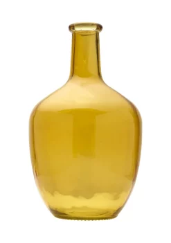 Bazaar Elements Amber Bulb Glass Vase