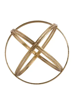 Bazaar 9" Gold Decorative Sphere