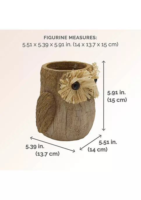 Bazaar Elements Resin Owl Figurine 5 Bazaar Elements Resin Owl Figurine - Image 3