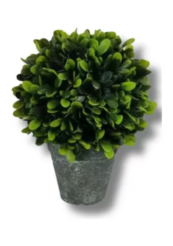 Bazaar Elements 10 Inch UV Artificial Boxwood Orb Greenery
