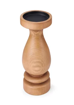Bazaar Elements Wood Dark Natural Candle Holder -Bazaar stoe Belk 257