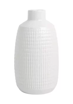 Bazaar White Ceramic Vase