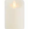 Bazaar Mikasa 3x4 White Realistic LED Flameless Pillar Candle -Bazaar stoe Belk 319