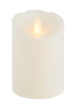 Bazaar Mikasa 3x4 White Realistic LED Flameless Pillar Candle -Bazaar stoe Belk 323