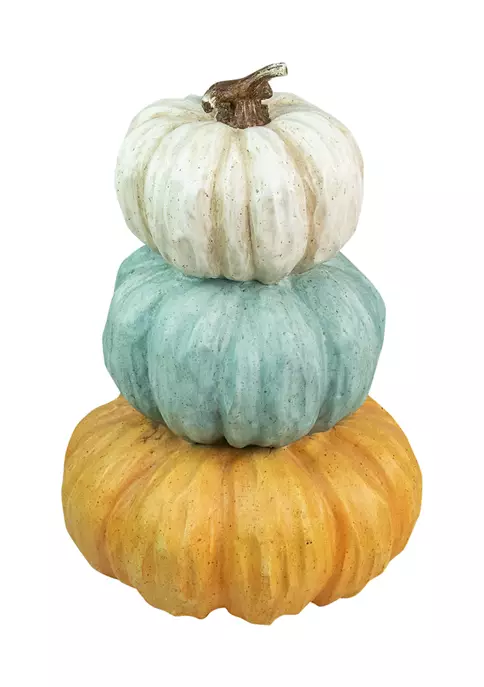 Gordon Companies 22 inch Triple Stacked Pumpkins Thanksgiving Tabletop Decor 4 Gordon Companies 22 inch Triple Stacked Pumpkins Thanksgiving Tabletop Decor - Image 2
