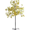 Gordon Companies 5 Feet Pre-Lit LED Lighted Fall Harvest Yellow Maple Leaf Artificial Tree - White Lights -Bazaar stoe Belk 367