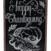 Gordon Companies 14 inch Holiday Inspired Framed inchHappy Thanksgiving inch Chalkboard Wall Art -Bazaar stoe Belk 381