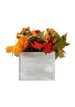 Gordon Companies 21 inch Autumn Harvest Arrangement in a inchThankful inch Rustic Wooden Box Centerpiece -Bazaar stoe Belk 394