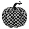 Gordon Companies 6.5 inch White and Black Plaid Fall Harvest Tabletop Pumpkin -Bazaar stoe Belk 396