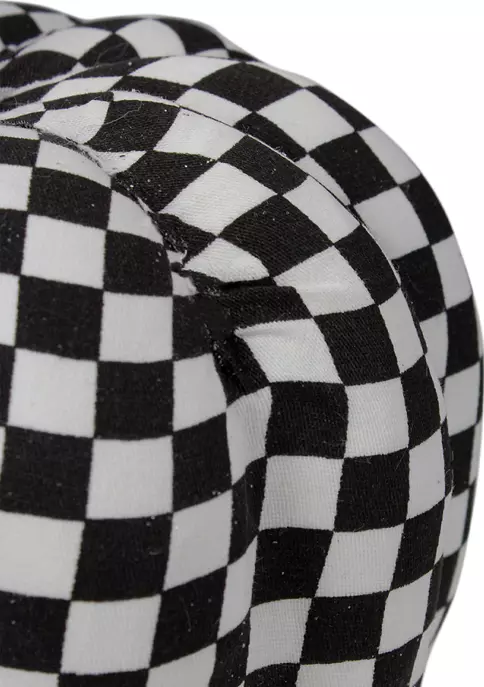 Gordon Companies 6.5 inch White and Black Plaid Fall Harvest Tabletop Pumpkin 6 Gordon Companies 6.5 inch White and Black Plaid Fall Harvest Tabletop Pumpkin - Image 4