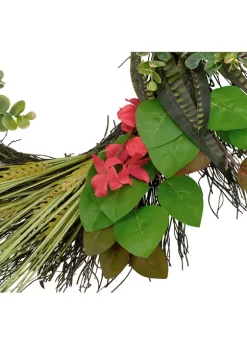 Gordon Companies Wheat Eucalyptus and Twig Artificial Wreath 22- inch -Bazaar stoe Belk 419