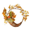 Gordon Companies Fall Leaves Berries and Pumpkins Artificial Thanksgiving Cornucopia Wreath - 18- inch Unlit -Bazaar stoe Belk 429