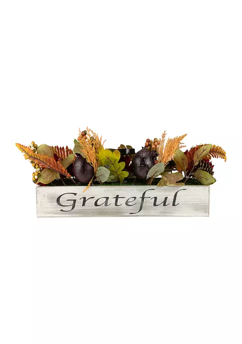 Gordon Companies 24 inch Autumn Harvest 3-Piece Candle Holder in a Rustic Wooden Box Centerpiece 3 Gordon Companies 24 inch Autumn Harvest 3-Piece Candle Holder in a Rustic Wooden Box Centerpiece