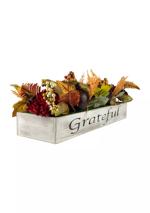 Gordon Companies 24 inch Autumn Harvest 3-Piece Candle Holder in a Rustic Wooden Box Centerpiece 4 Gordon Companies 24 inch Autumn Harvest 3-Piece Candle Holder in a Rustic Wooden Box Centerpiece - Image 2