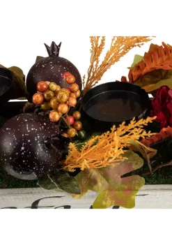 Gordon Companies 24 inch Autumn Harvest 3-Piece Candle Holder in a Rustic Wooden Box Centerpiece 11 Gordon Companies 24 inch Autumn Harvest 3-Piece Candle Holder in a Rustic Wooden Box Centerpiece -Bazaar stoe Belk 440