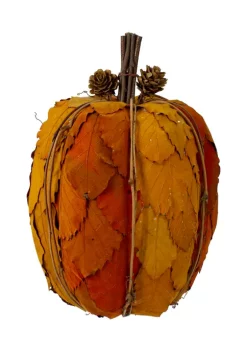 Gordon Companies 9.75 inch Orange and Brown Fall Harvest Tabletop Pumpkin -Bazaar stoe Belk 463