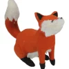 Gordon Companies 15.75 inch Orange and Cream Plush Sitting Fox Fall Tabletop Decor -Bazaar stoe Belk 464