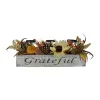 Gordon Companies 26 inch Autumn Harvest Sunflower 3-Piece Candle Holder in a inchGrateful inch Rustic Wooden Box Centerpiece -Bazaar stoe Belk 476