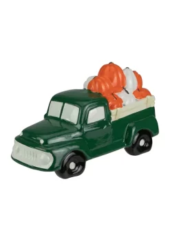 Gordon Companies 9.5 inch LED Lighted Green Ceramic Truck Hauling Pumpkins Autumn Harvest Decoration 9 Gordon Companies 9.5 inch LED Lighted Green Ceramic Truck Hauling Pumpkins Autumn Harvest Decoration -Bazaar stoe Belk 507
