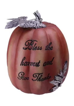 Gordon Companies 10 Bless the Harvest and Give Thanks Thanksgiving Table Top Pumpkin -Bazaar stoe Belk 567