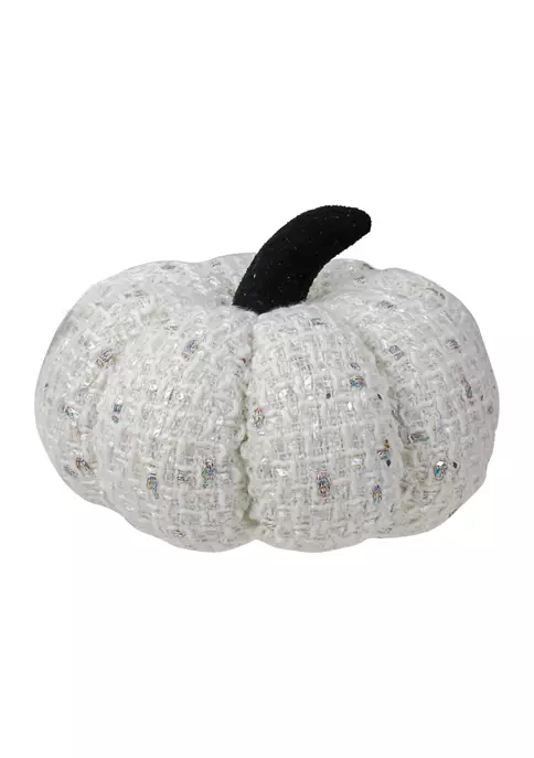Gordon Companies 7 inch Ivory Knitted Fall Harvest Tabletop Pumpkin 4 Gordon Companies 7 inch Ivory Knitted Fall Harvest Tabletop Pumpkin - Image 2